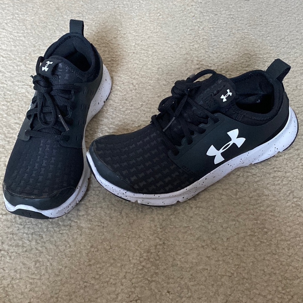 Under Armour Black and White Sneakers
